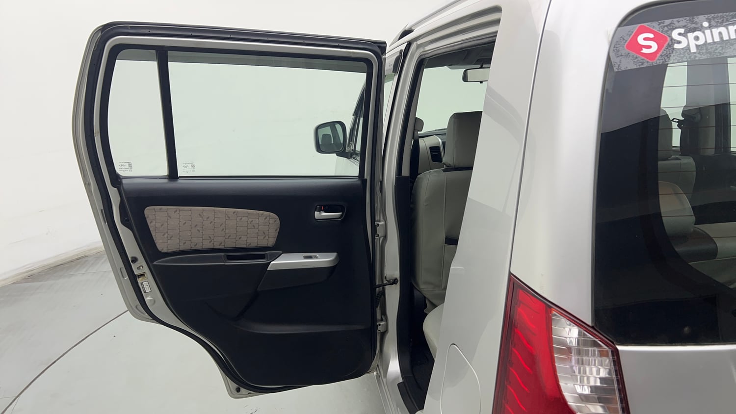Used 2015 Maruti Suzuki Wagon R VXI Petrol Manual interior LEFT REAR DOOR OPEN VIEW