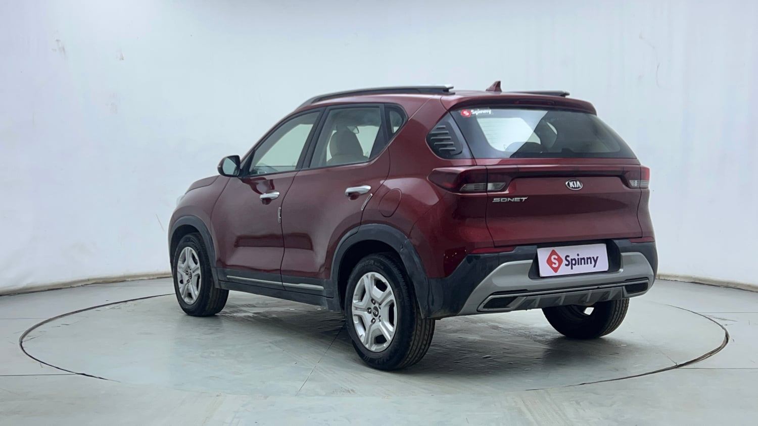 Used 2021 Kia Sonet HTX 1.5 Diesel Manual exterior LEFT REAR CORNER VIEW