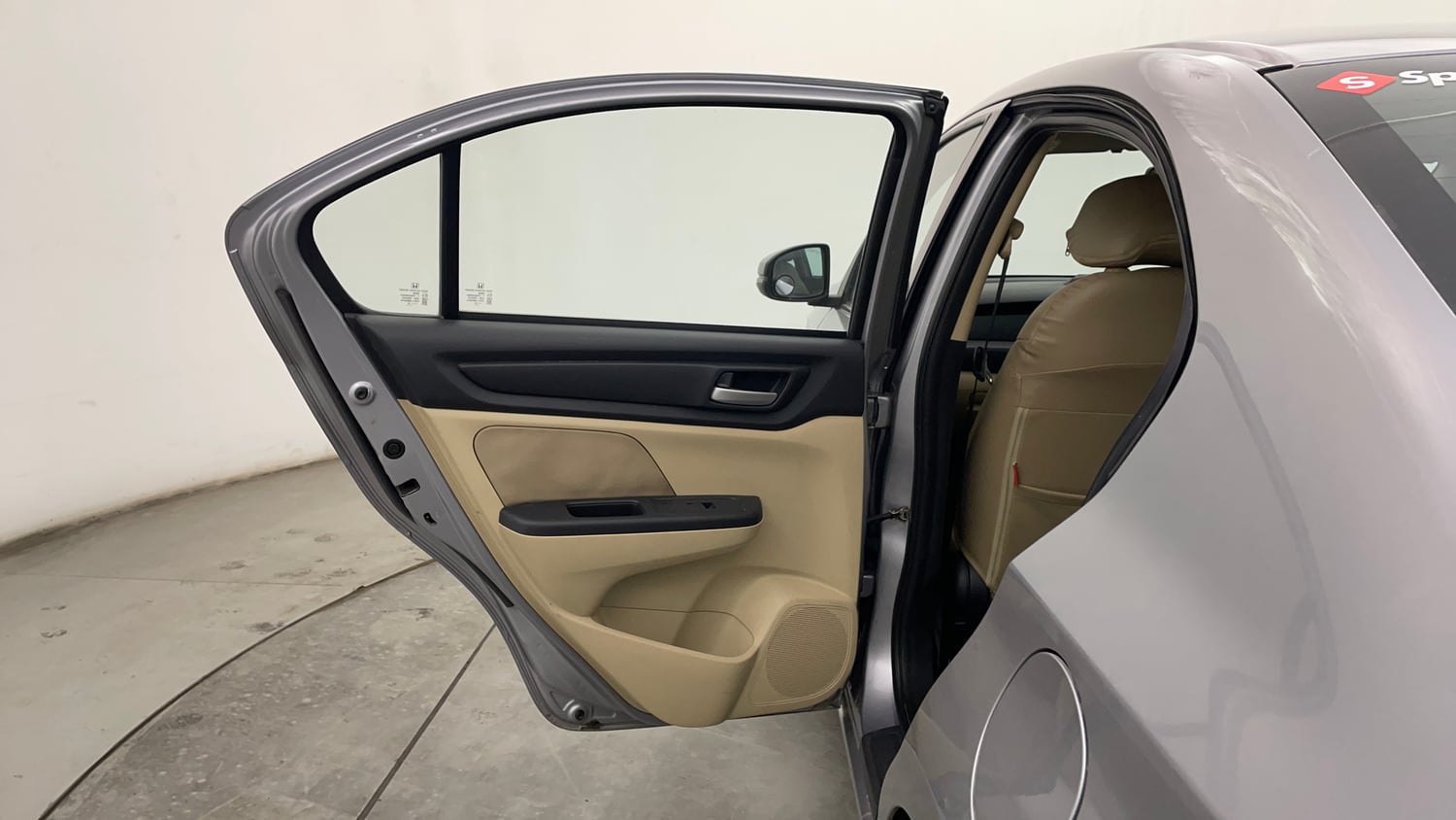 Used 2019 Honda Amaze 1.2 V MT Petrol Petrol Manual interior LEFT REAR DOOR OPEN VIEW
