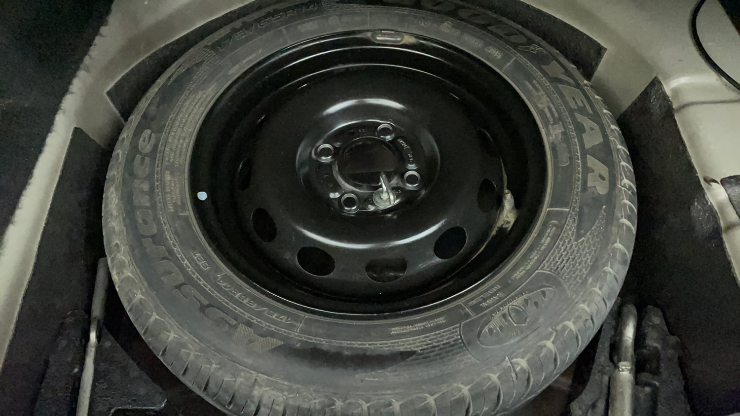 Used 2020 Tata Tigor Revotron XZA Petrol Automatic tyres SPARE TYRE VIEW