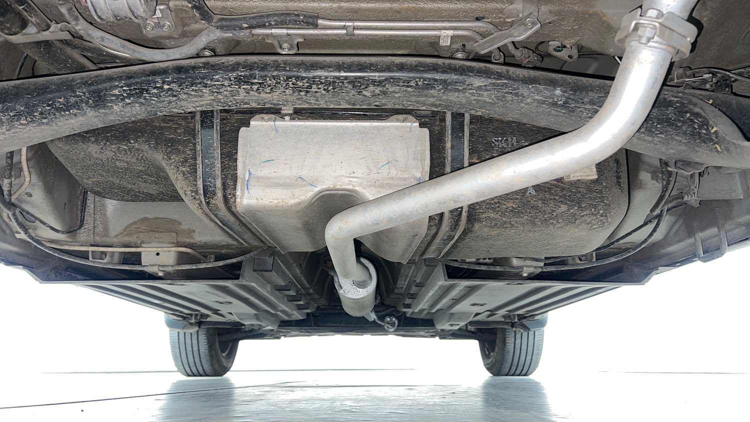 Used 2024 Maruti Suzuki Brezza LXi S-CNG Cng Manual extra REAR UNDERBODY VIEW (TAKEN FROM REAR)