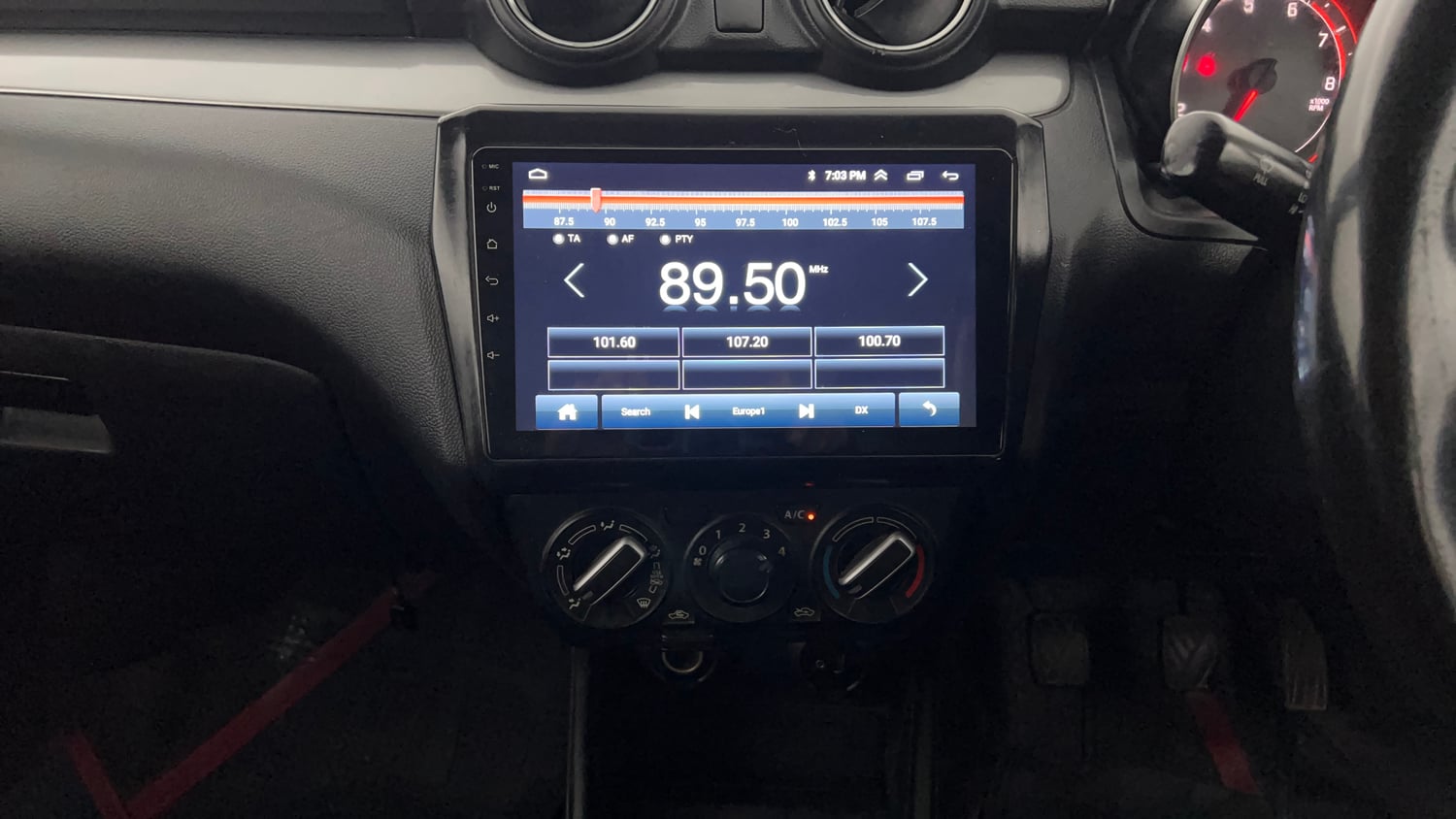 Used 2018 Maruti Suzuki Swift VXi Petrol Manual interior MUSIC SYSTEM & AC CONTROL VIEW