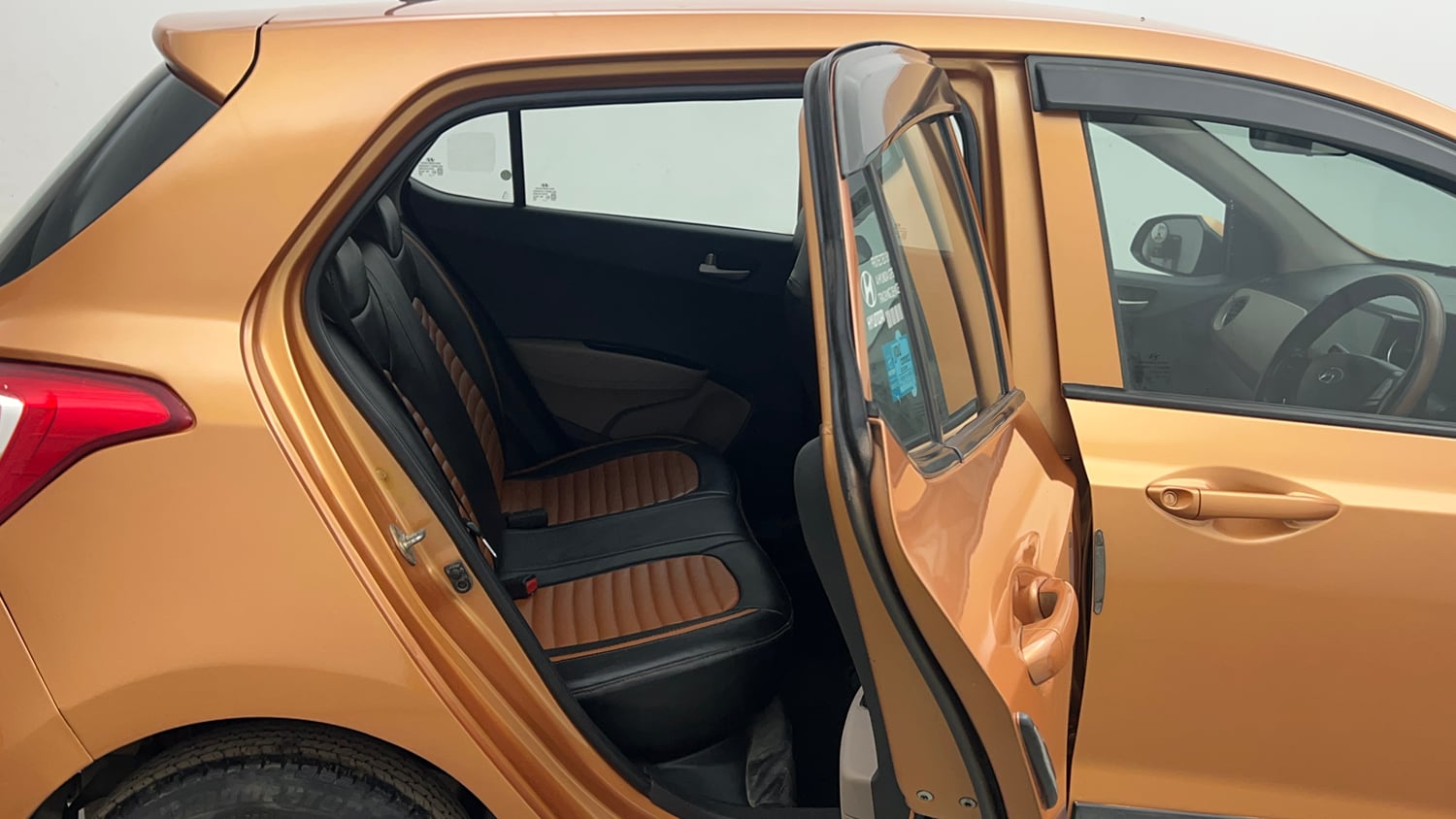 Used 2018 Hyundai Grand i10 Sportz 1.2 Kappa VTVT Petrol Manual interior RIGHT SIDE REAR DOOR CABIN VIEW