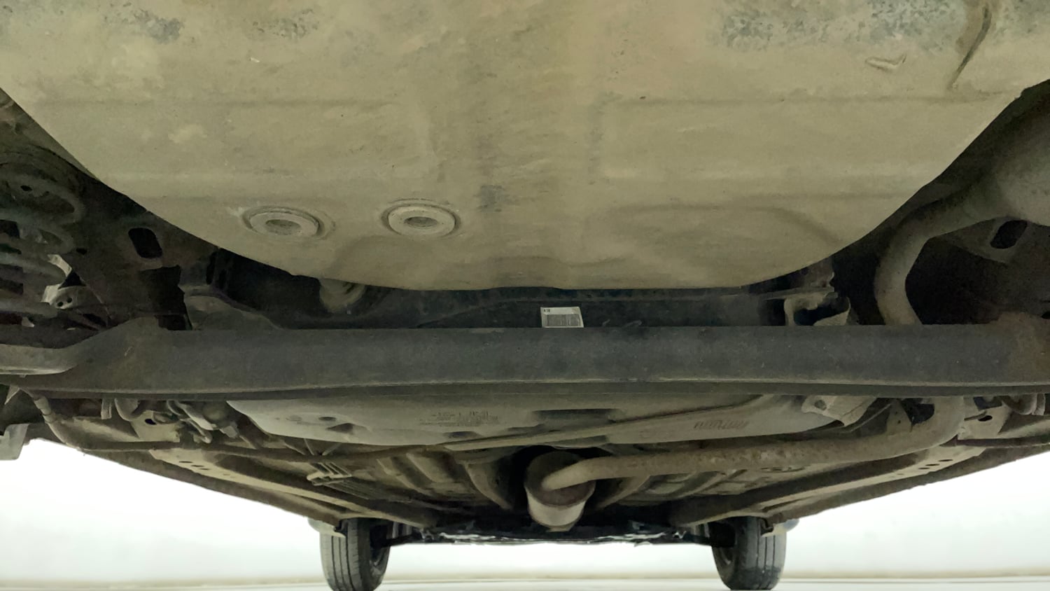 Used 2022 Maruti Suzuki Wagon R VXi (O) 1.2 Petrol Manual extra REAR UNDERBODY VIEW (TAKEN FROM REAR)