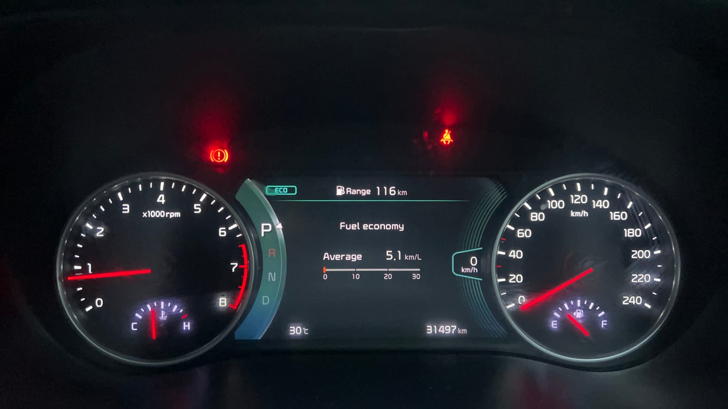 Used 2020 kia Seltos GTX Plus DCT 1.4 Petrol Automatic interior CLUSTERMETER VIEW