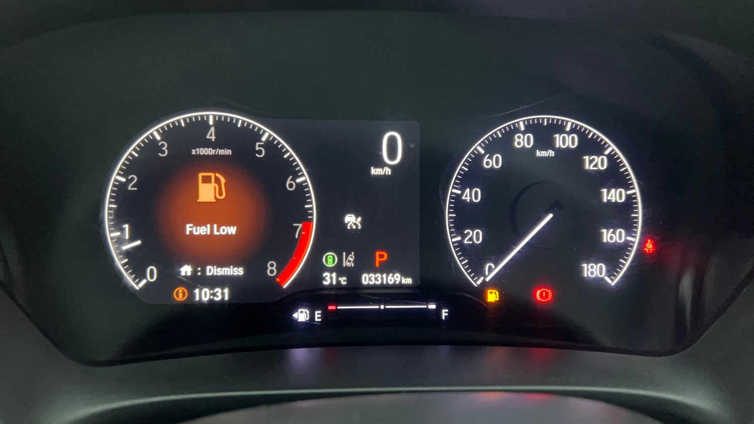 Used 2024 Honda Elevate ZX CVT Petrol Automatic interior CLUSTERMETER VIEW