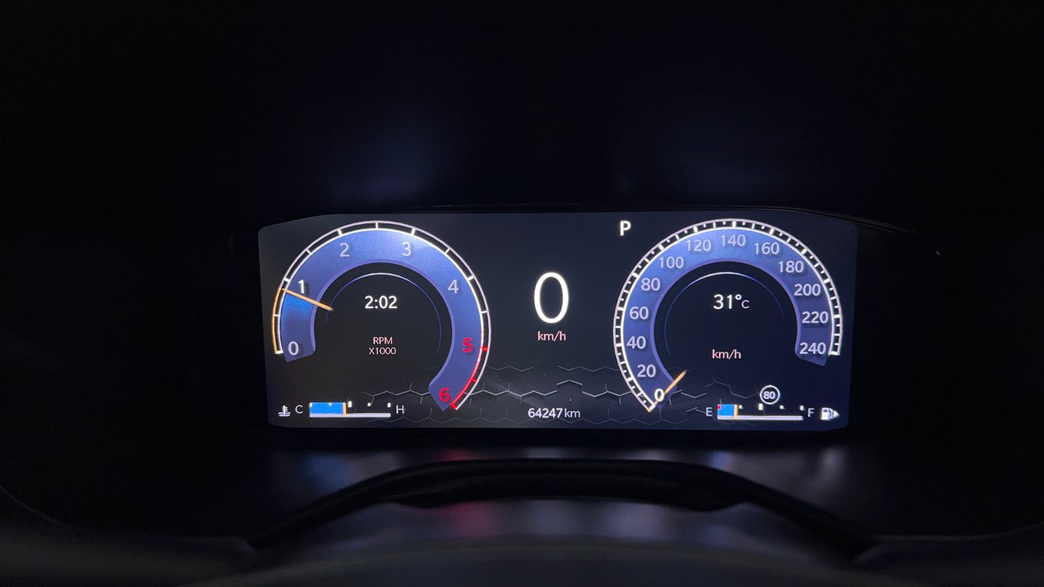 Used 2022 Jeep Compass Model S (O) Diesel 4x4 AT Diesel Automatic interior CLUSTERMETER VIEW
