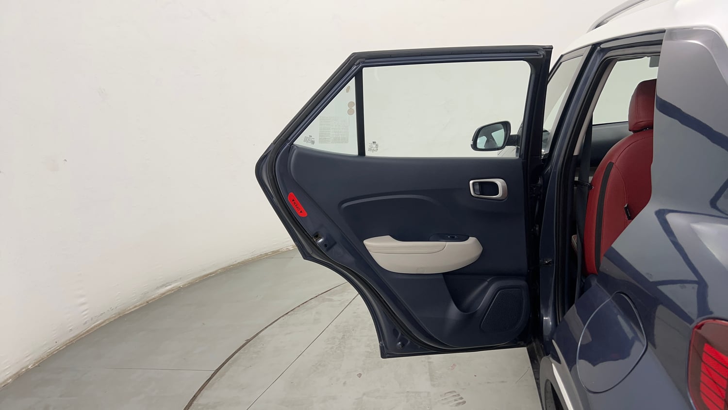 Used 2019 Hyundai Venue SX Plus 1.0 Turbo DCT Dual Tone Petrol Automatic interior LEFT REAR DOOR OPEN VIEW