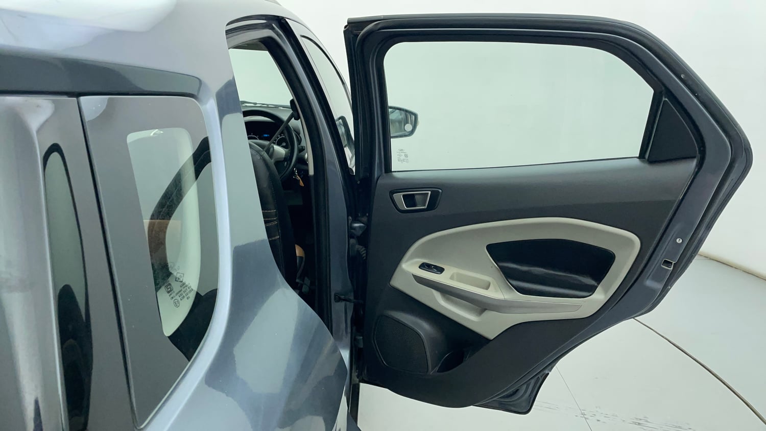Used 2016 Ford EcoSport Trend 1.5L TDCi Diesel Manual interior RIGHT REAR DOOR OPEN VIEW