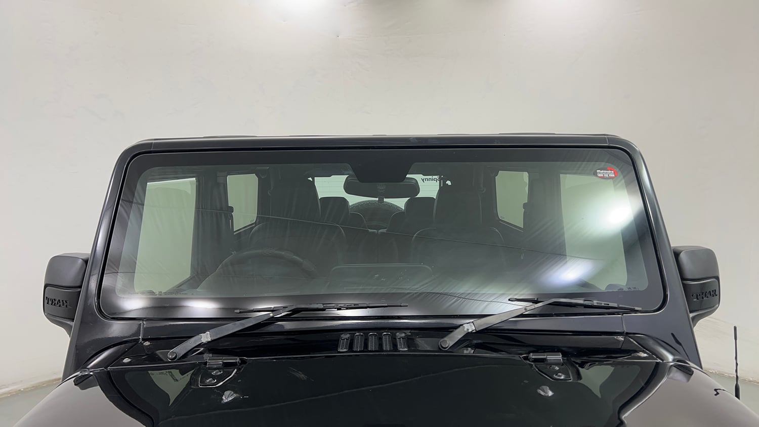 Used 2022 mahindra Thar LX Hard Top Petrol MT 4WD Petrol Manual exterior FRONT WINDSHIELD VIEW