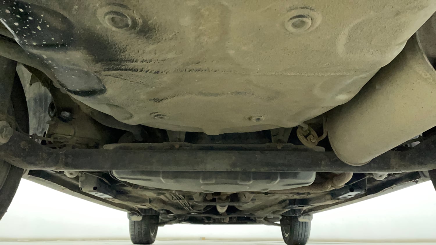Used 2020 Tata Tigor Revotron XZA Petrol Automatic extra REAR UNDERBODY VIEW (TAKEN FROM REAR)