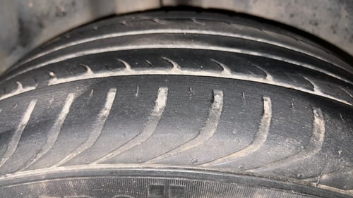 Used 2014 Volkswagen Polo Highline1.2L (P) Petrol Manual tyres RIGHT REAR TYRE TREAD VIEW