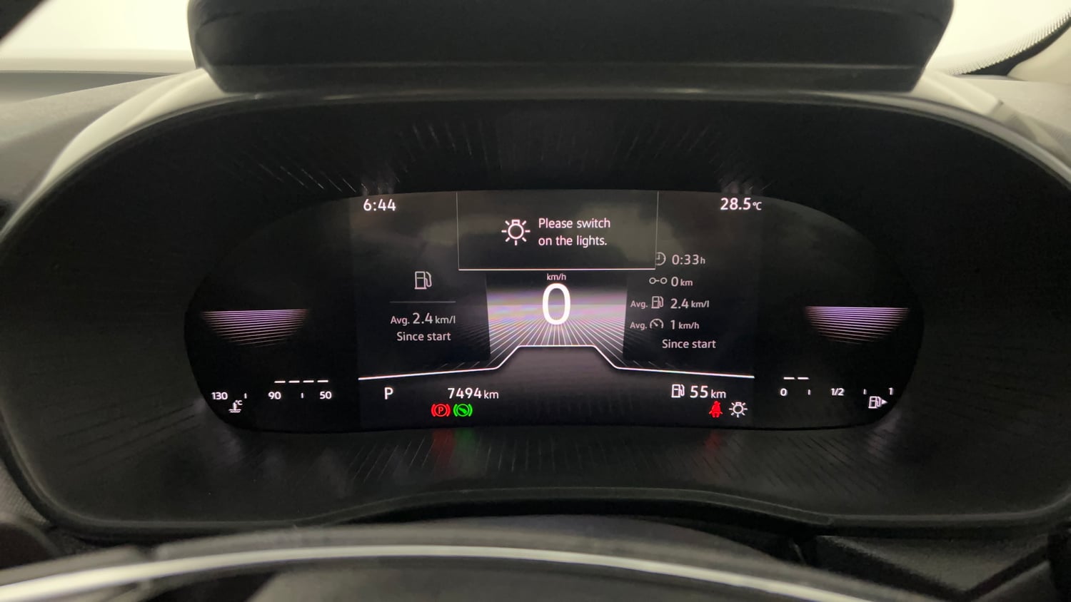 Used 2025 Skoda Kylaq Prestige AT Petrol Automatic interior CLUSTERMETER VIEW