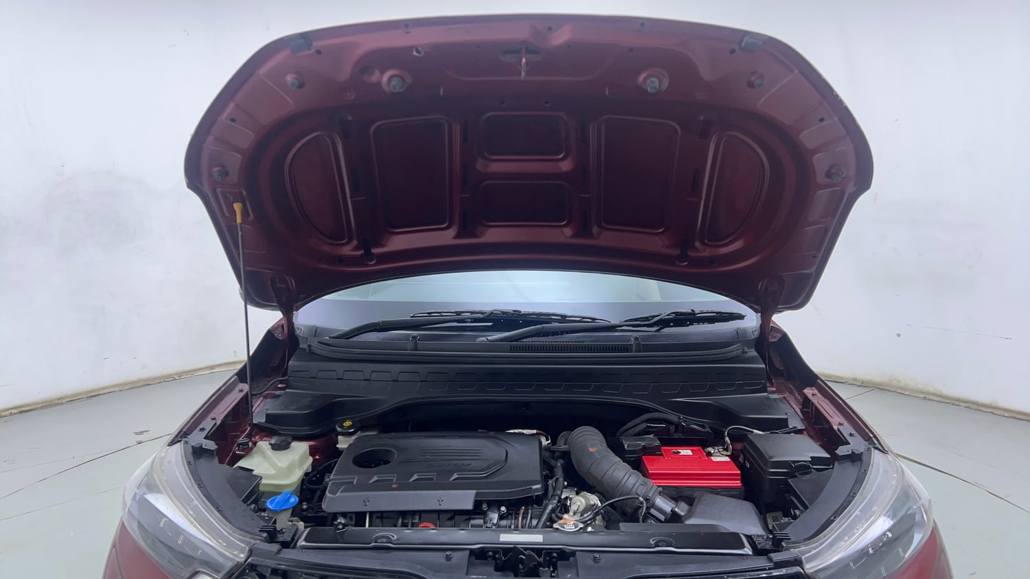 Used 2021 Kia Sonet HTX 1.5 Diesel Manual engine ENGINE & BONNET OPEN FRONT VIEW