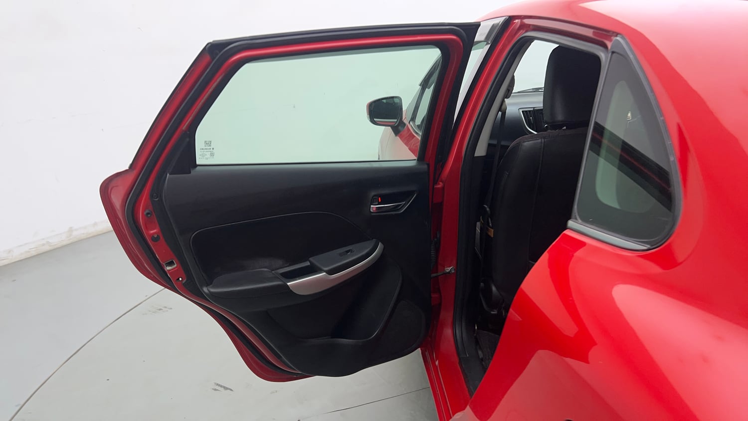 Used 2016 Maruti Suzuki Baleno Zeta 1.2 Petrol Manual interior LEFT REAR DOOR OPEN VIEW