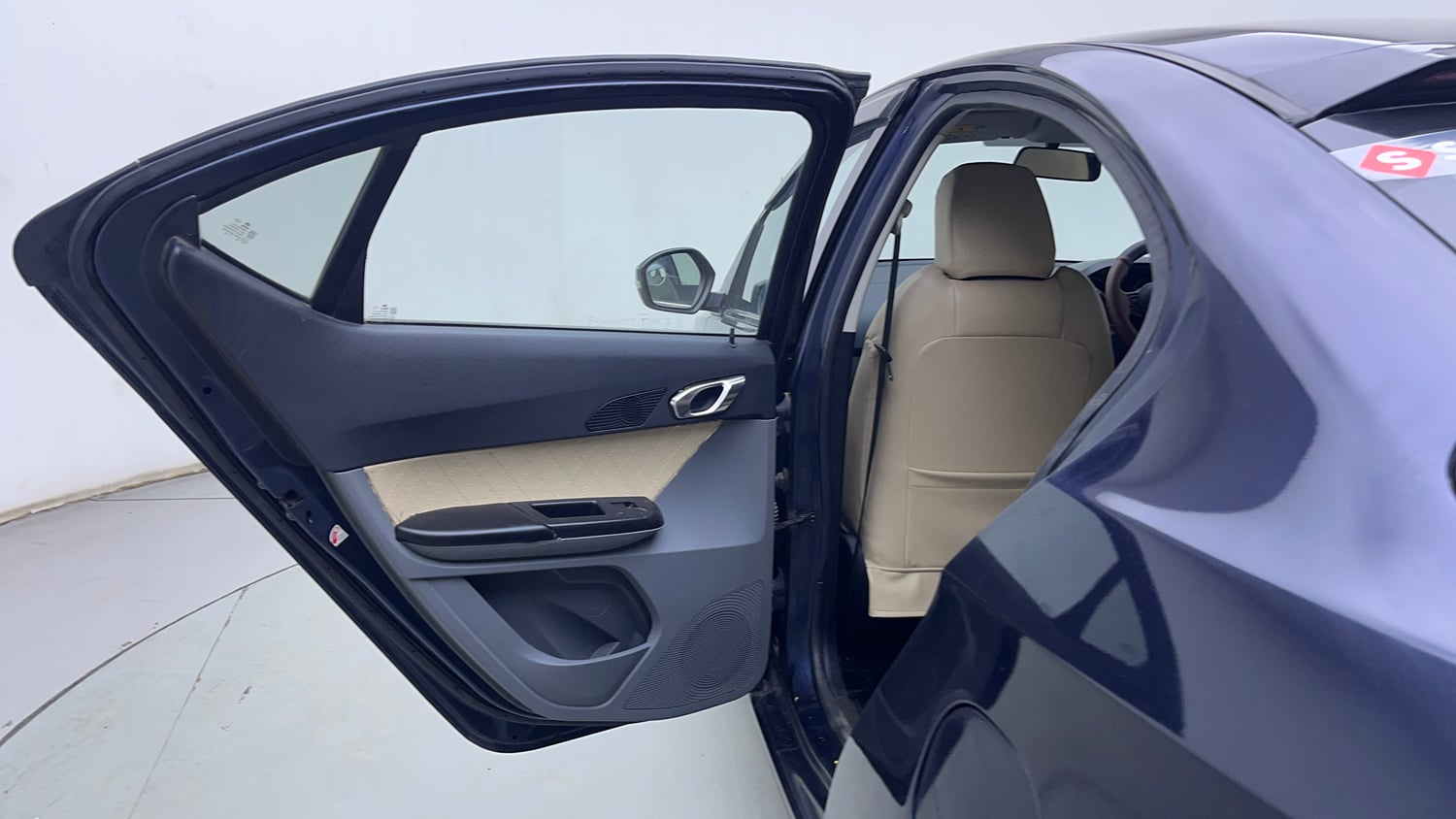 Used 2019 Tata Tigor Revotron XZA Petrol Automatic interior LEFT REAR DOOR OPEN VIEW