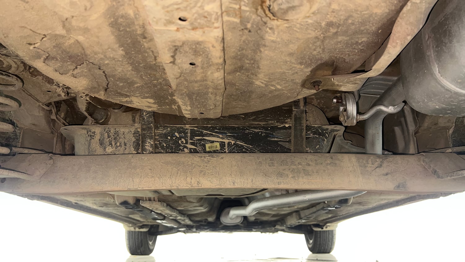 Used 2017 Hyundai Grand i10 Sportz (O) AT 1.2 Kappa VTVT Petrol Automatic extra REAR UNDERBODY VIEW (TAKEN FROM REAR)