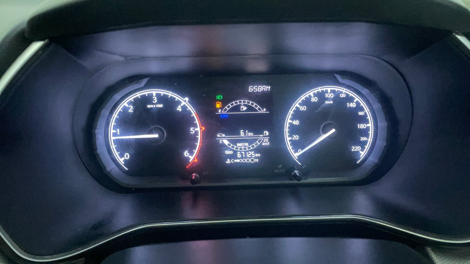 Used 2021 Tata Harrier XT Plus Dark Edition Diesel Manual interior CLUSTERMETER VIEW