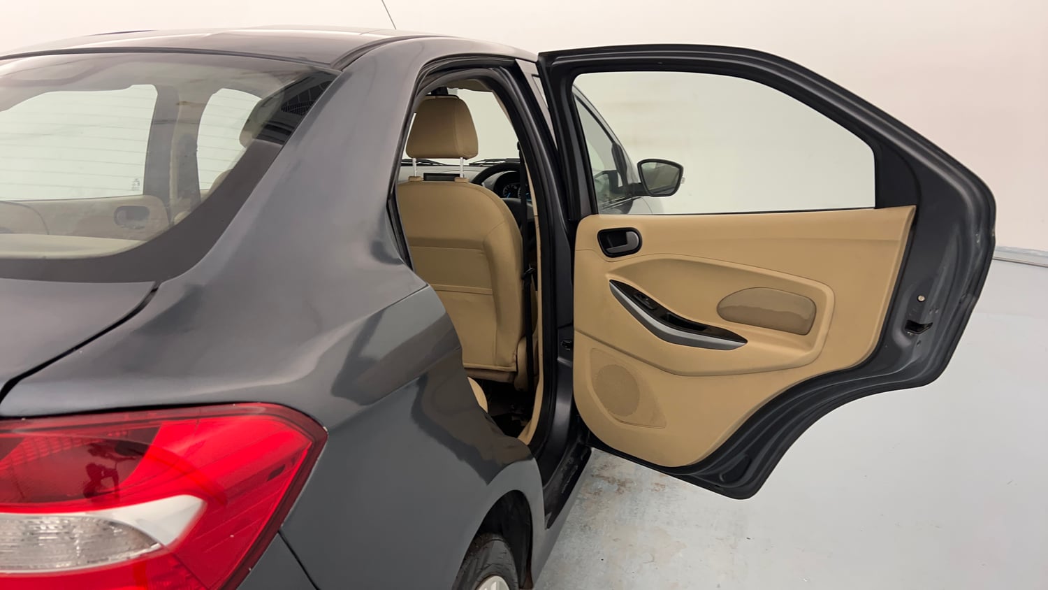 Used 2019 Ford Figo Aspire Trend Plus 1.5 TDCi Diesel Manual interior RIGHT REAR DOOR OPEN VIEW