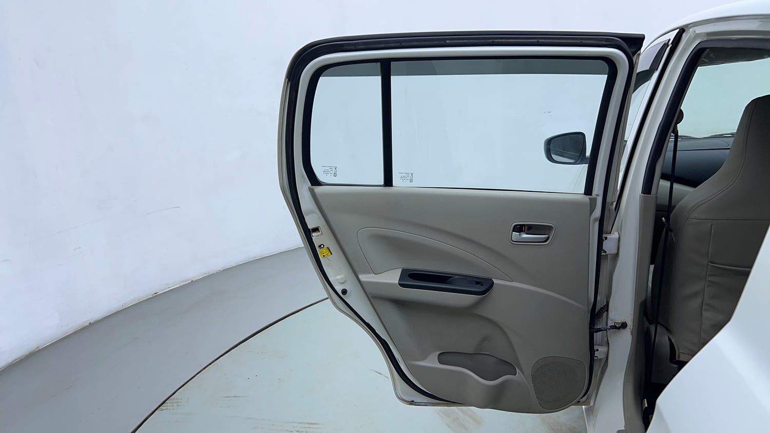 Used 2014 Maruti Suzuki Celerio VXi Petrol Manual interior LEFT REAR DOOR OPEN VIEW