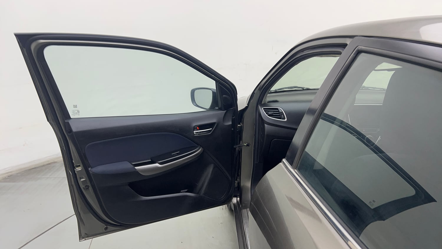 Used 2021 Maruti Suzuki Baleno Zeta Petrol Manual interior LEFT FRONT DOOR OPEN VIEW