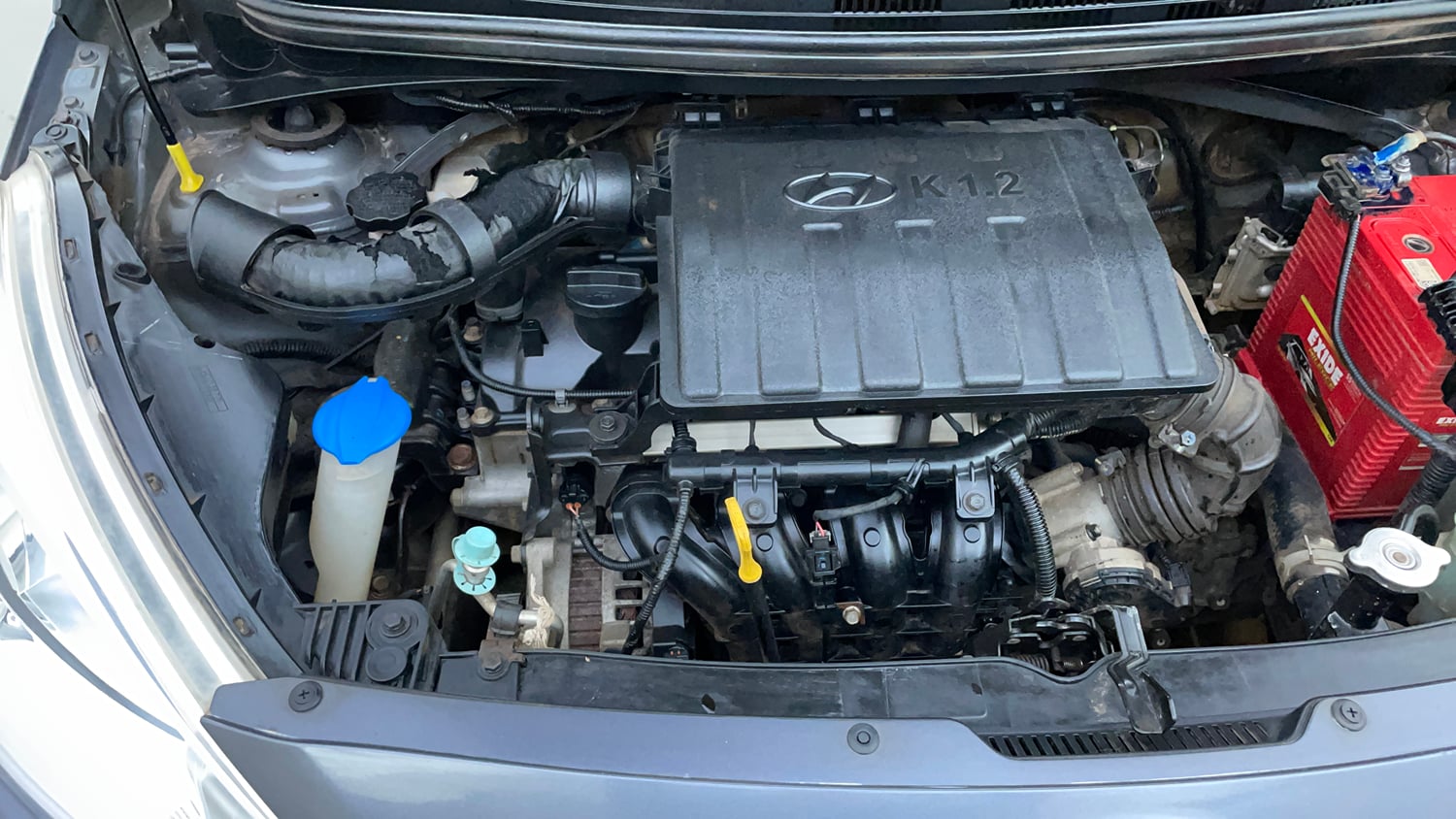 Used 2019 Hyundai Grand i10 Asta 1.2 Kappa VTVT Petrol Manual engine ENGINE RIGHT SIDE VIEW