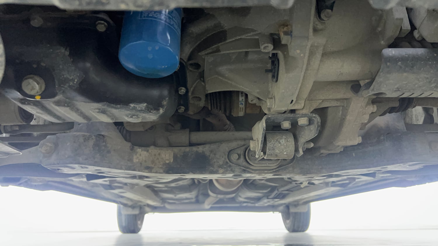Used 2019 Hyundai Grand i10 Nios Sportz AMT 1.2 Kappa VTVT Petrol Automatic extra FRONT LEFT UNDERBODY VIEW