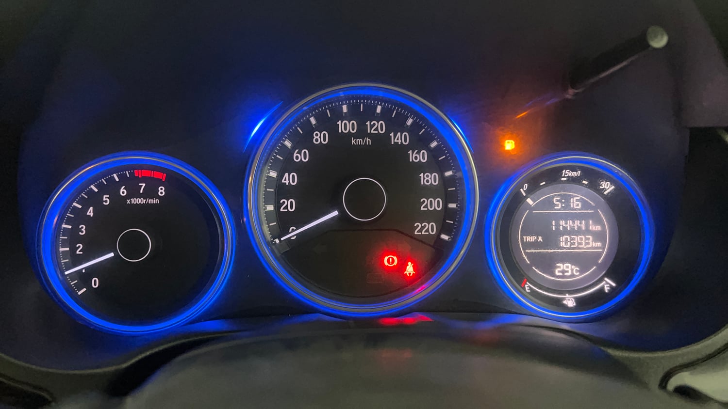 Used 2014 Honda City VX Petrol Manual interior CLUSTERMETER VIEW