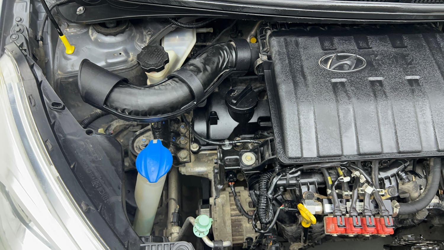 Used 2018 Hyundai Grand i10 Sportz 1.2 Kappa VTVT CNG (Outside Fitted) Cng Manual engine ENGINE RIGHT SIDE VIEW