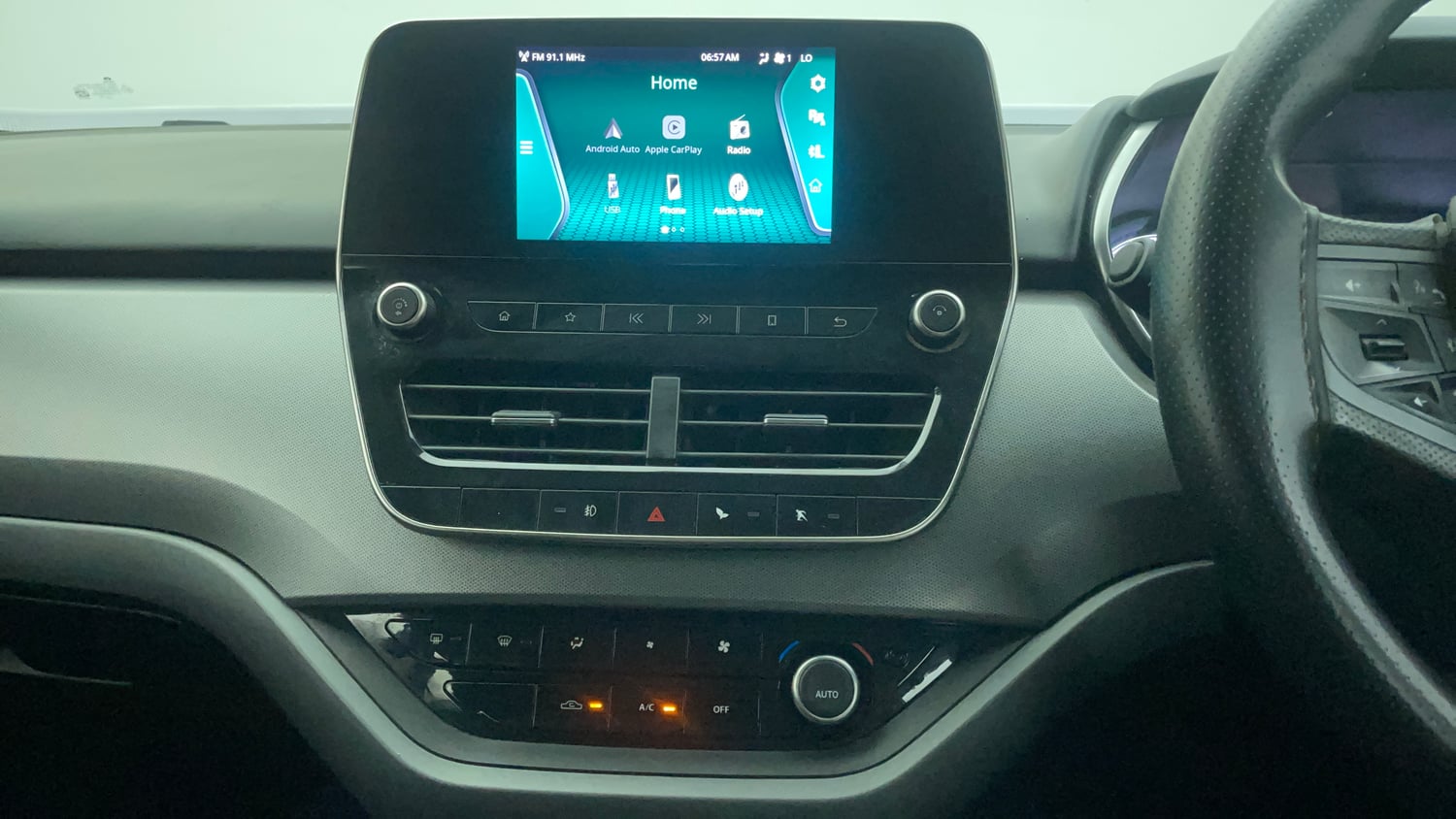 Used 2021 Tata Harrier XT Plus Dark Edition Diesel Manual interior MUSIC SYSTEM & AC CONTROL VIEW
