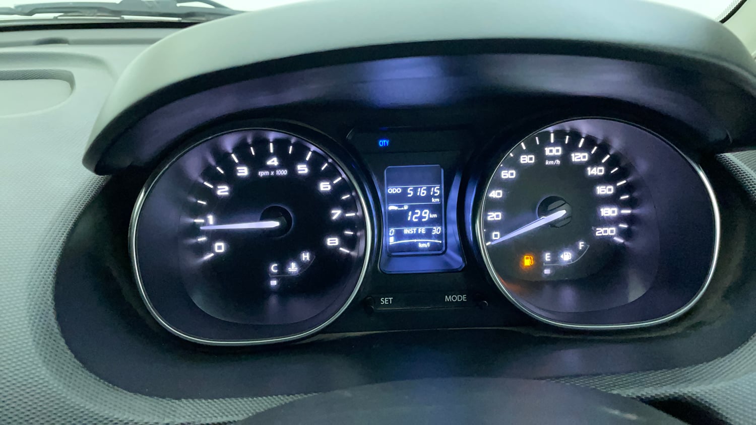Used 2018 Tata Tiago Revotron XZ Petrol Manual interior CLUSTERMETER VIEW