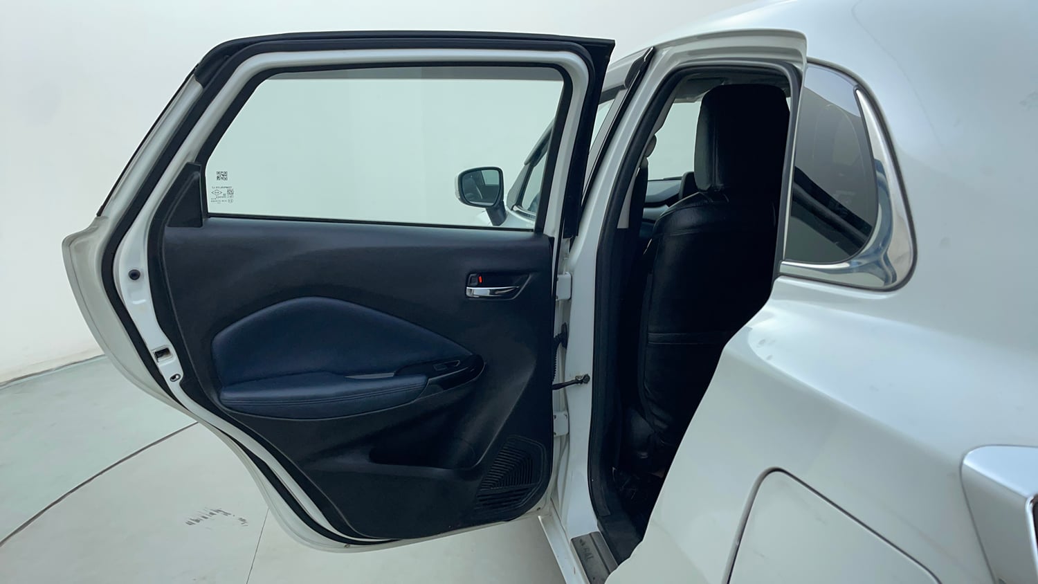 Used 2022 Maruti Suzuki Baleno Zeta MT Petrol Manual interior LEFT REAR DOOR OPEN VIEW