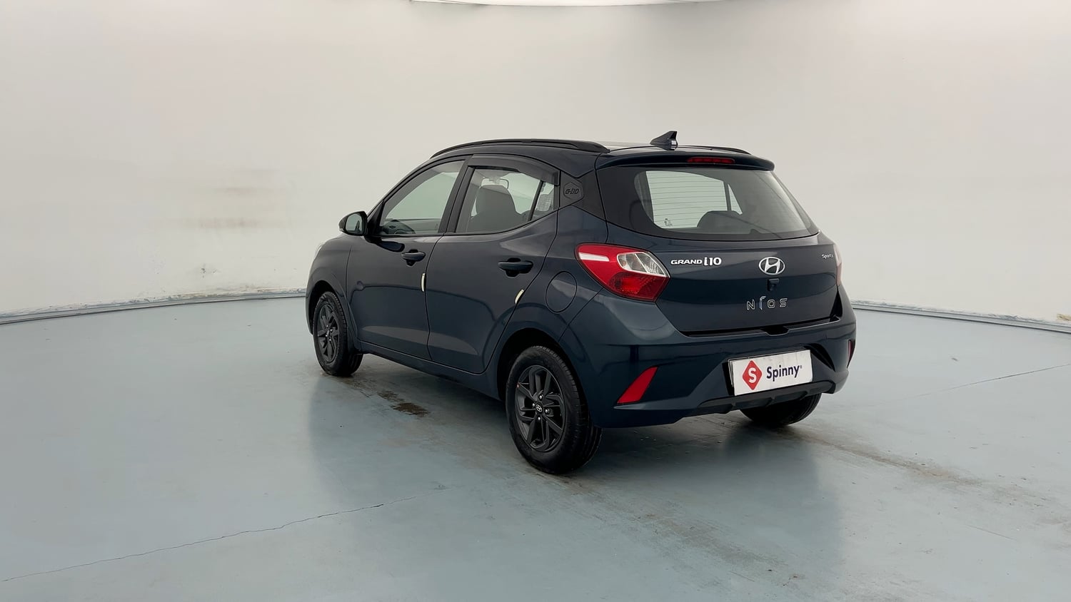 Used 2021 Hyundai Grand i10 Nios Sportz AMT 1.2 Kappa VTVT Petrol Automatic exterior LEFT REAR CORNER VIEW