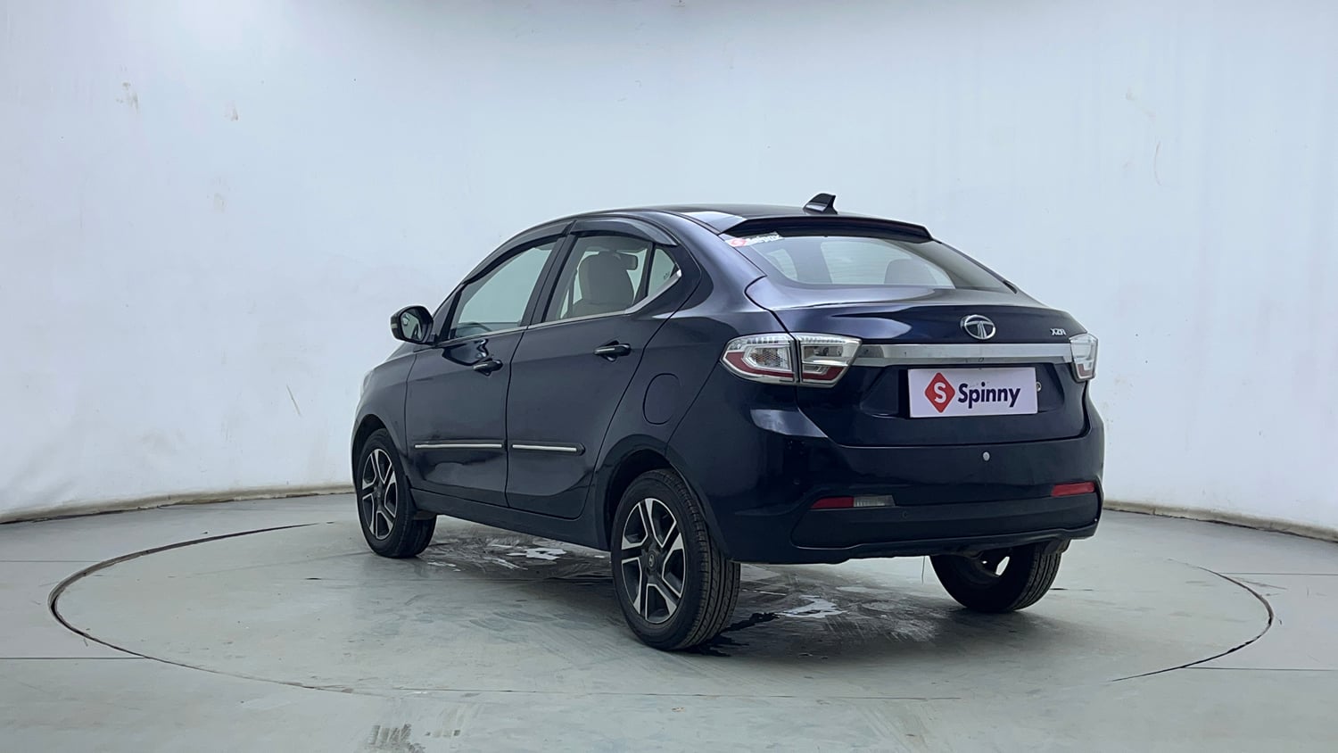 Used 2019 Tata Tigor Revotron XZA Petrol Automatic exterior LEFT REAR CORNER VIEW