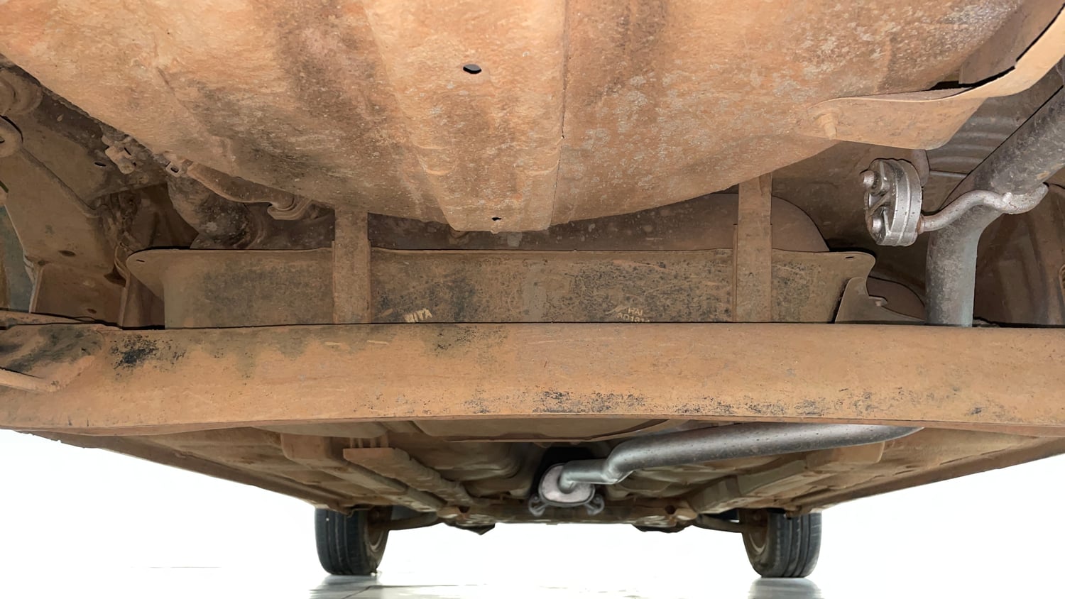 Used 2019 Hyundai Grand i10 Asta 1.2 Kappa VTVT Petrol Manual extra REAR UNDERBODY VIEW (TAKEN FROM REAR)