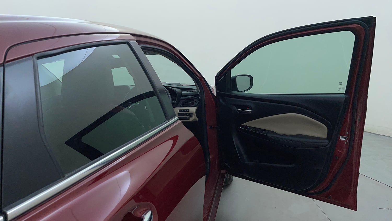 Used 2025 Toyota Glanza V AMT Petrol Automatic interior RIGHT FRONT DOOR OPEN VIEW