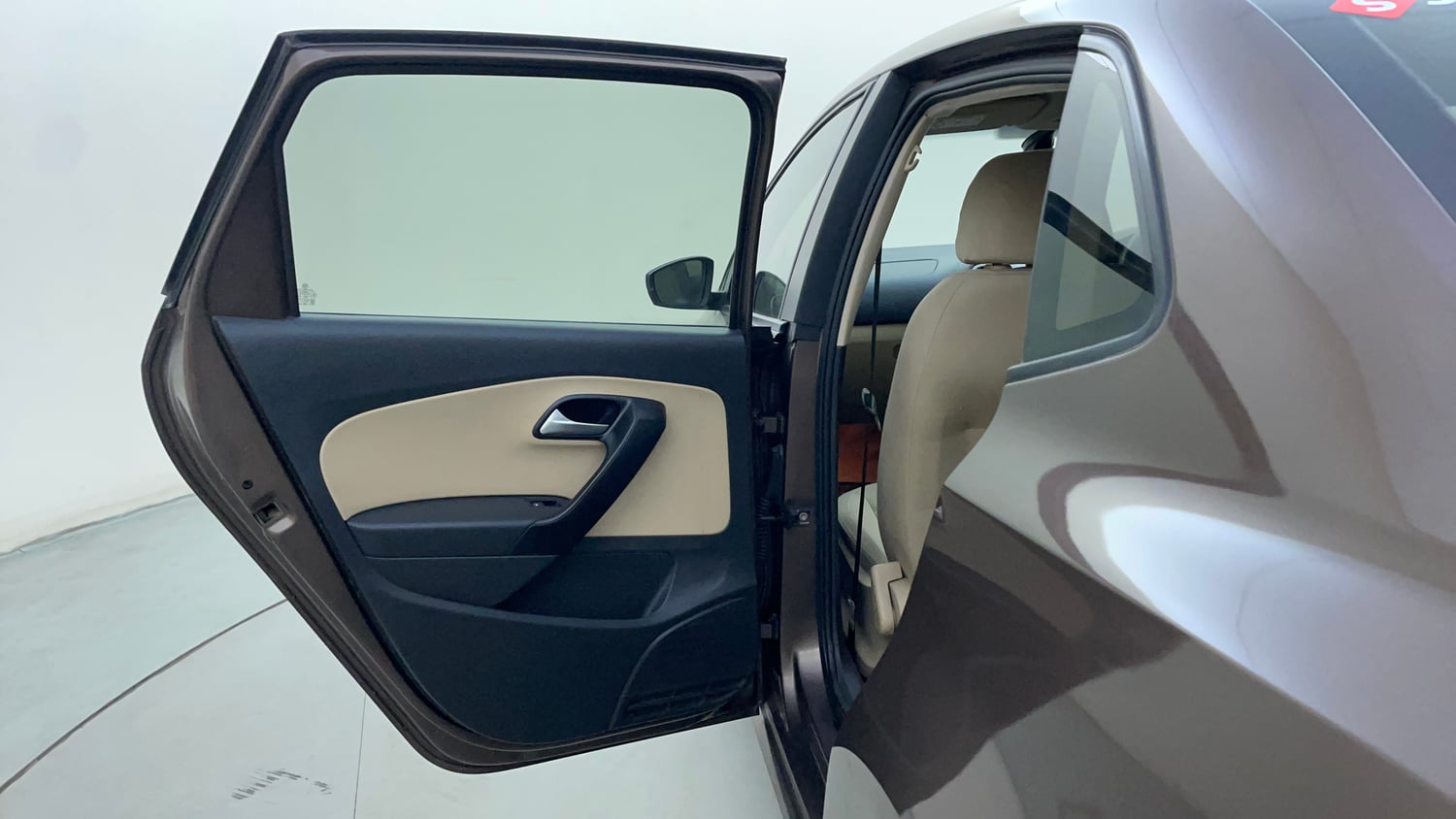 Used 2018 Volkswagen Ameo Highline 1.5L AT Diesel Automatic interior LEFT REAR DOOR OPEN VIEW