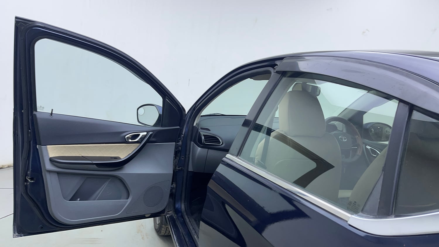 Used 2019 Tata Tigor Revotron XZA Petrol Automatic interior LEFT FRONT DOOR OPEN VIEW