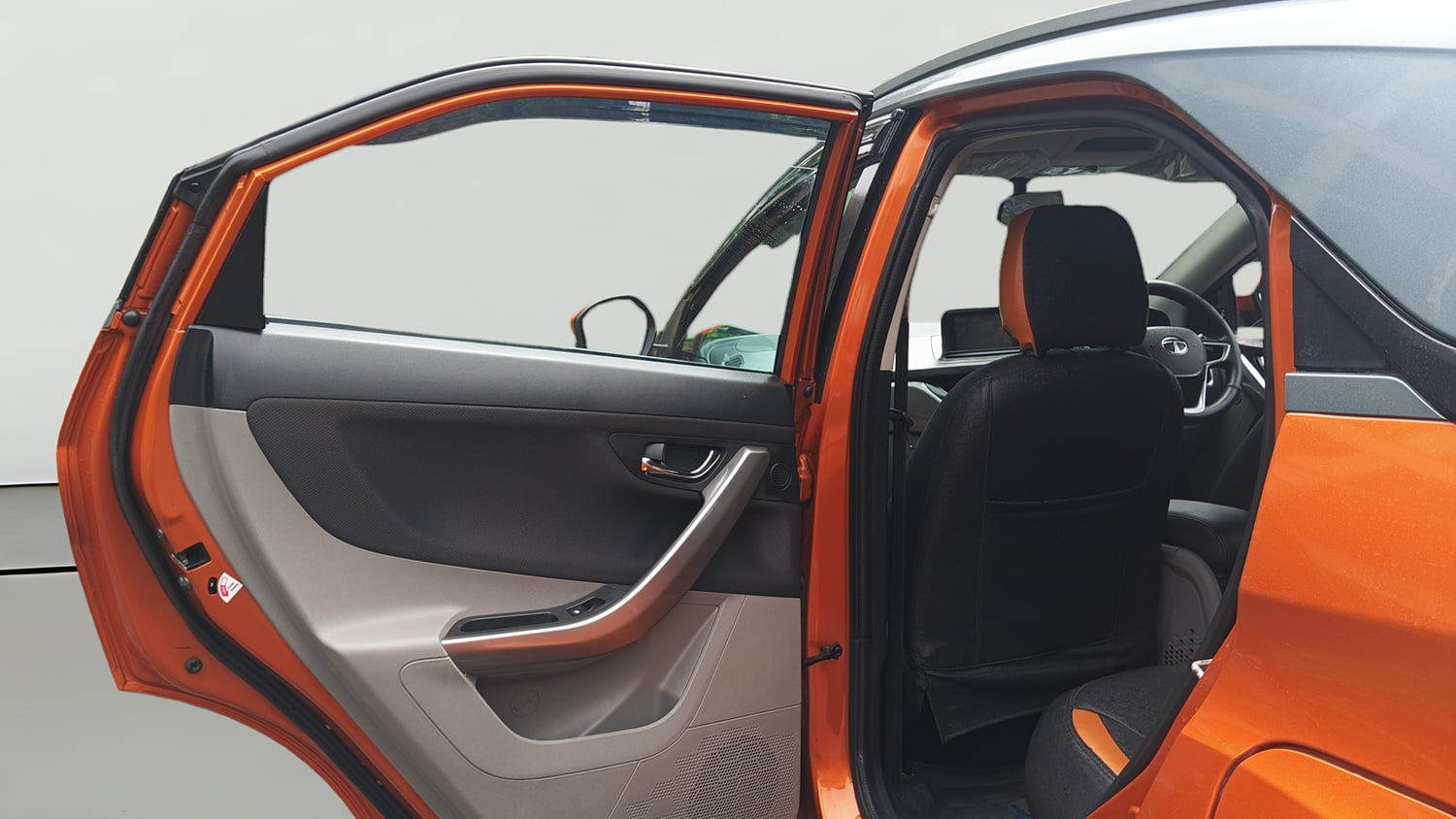 Used 2018 Tata Nexon XZ Plus Diesel Dual Tone Diesel Manual interior LEFT REAR DOOR OPEN VIEW