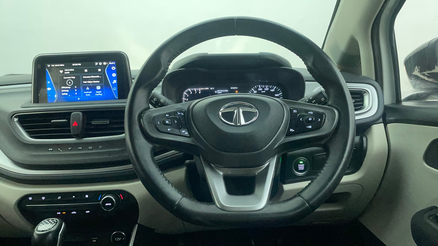 Used 2023 Tata Altroz XZA Petrol Petrol Automatic interior STEERING VIEW