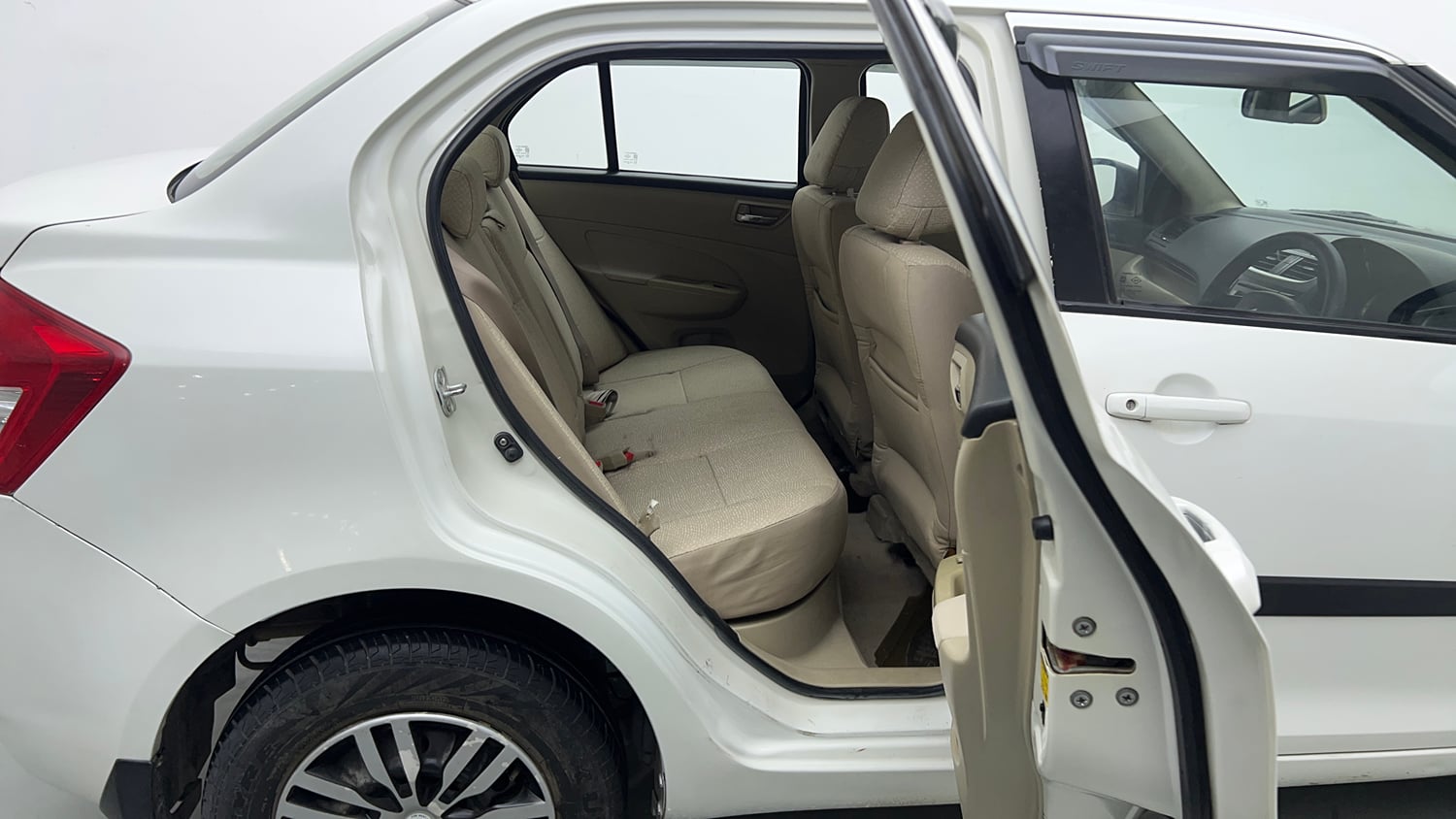 Used 2014 Maruti Suzuki Swift Dzire VXI Petrol Manual interior RIGHT SIDE REAR DOOR CABIN VIEW