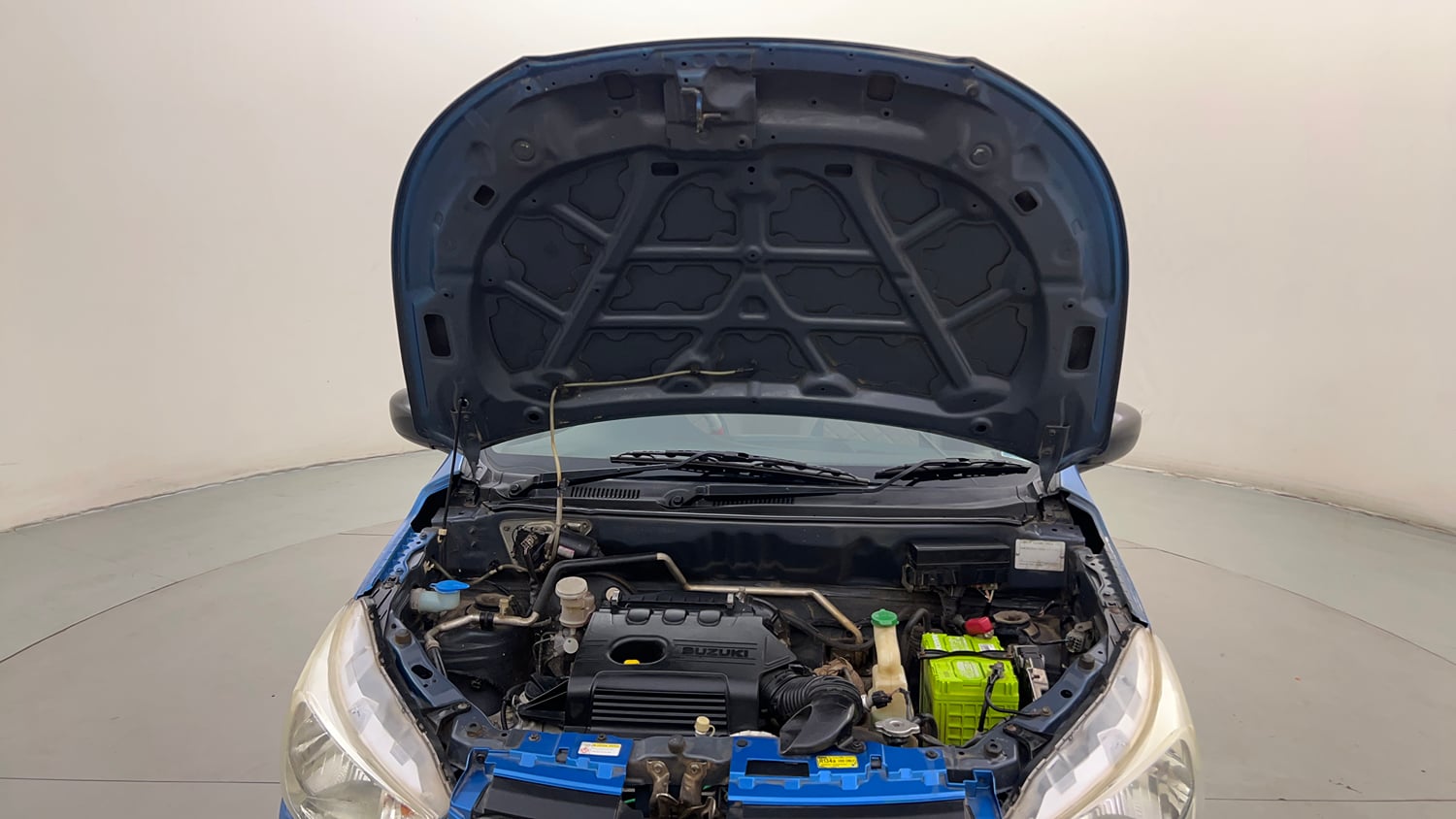 Used 2015 Maruti Suzuki Alto K10 VXi AMT Petrol Automatic engine ENGINE & BONNET OPEN FRONT VIEW