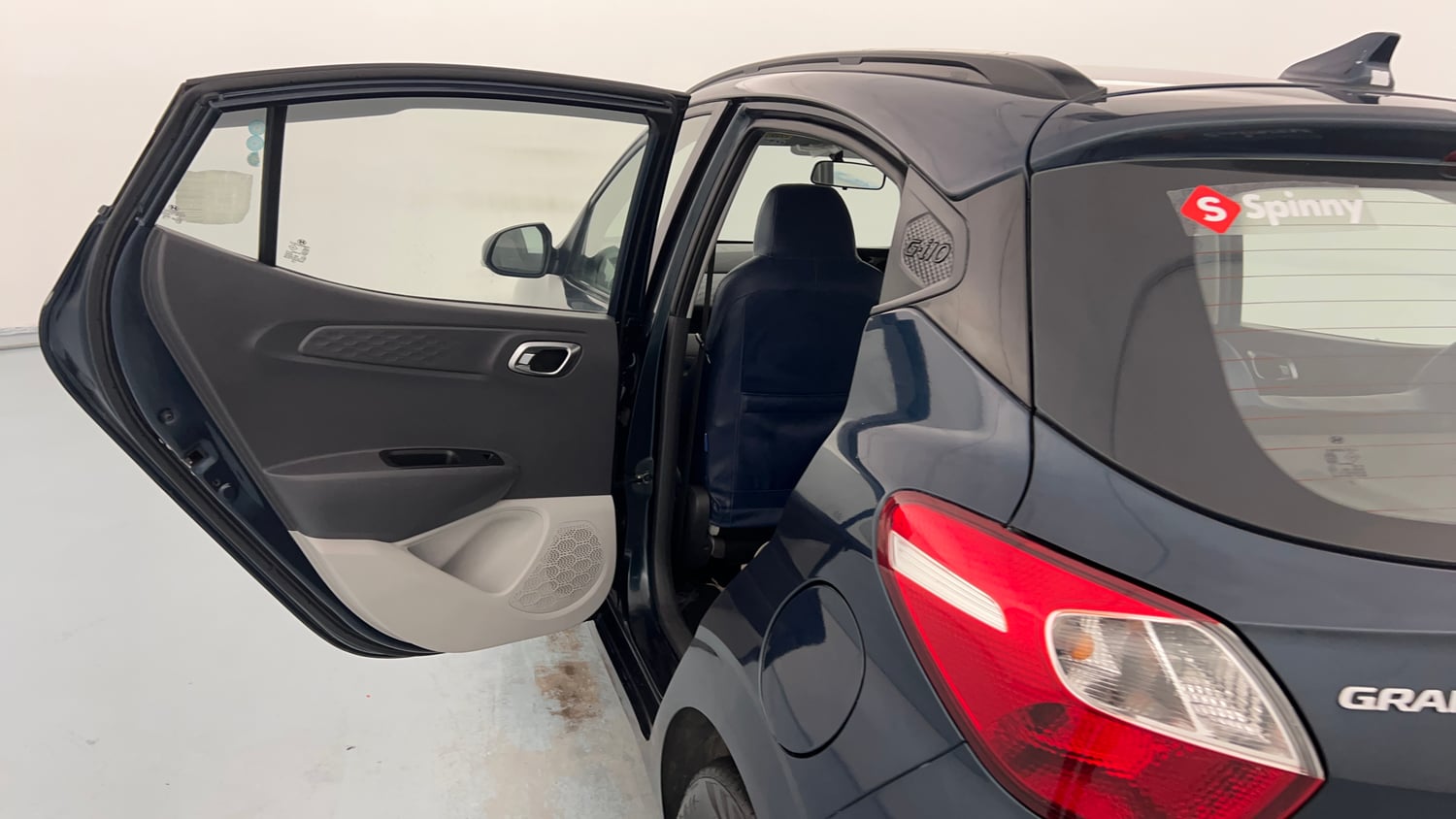 Used 2021 Hyundai Grand i10 Nios Sportz AMT 1.2 Kappa VTVT Petrol Automatic interior LEFT REAR DOOR OPEN VIEW