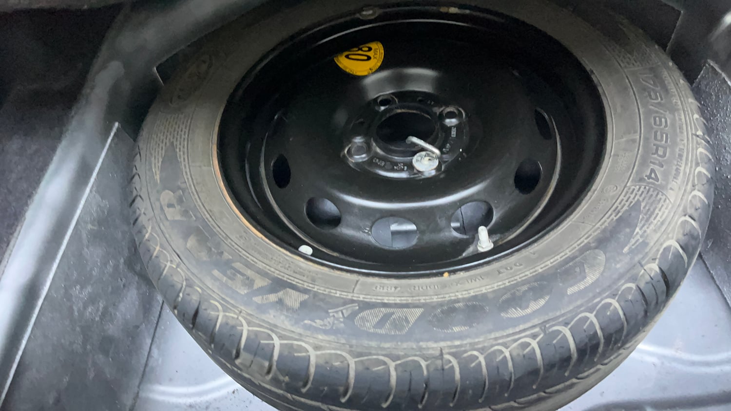 Used 2019 Tata Tigor Revotron XZA Petrol Automatic tyres SPARE TYRE VIEW