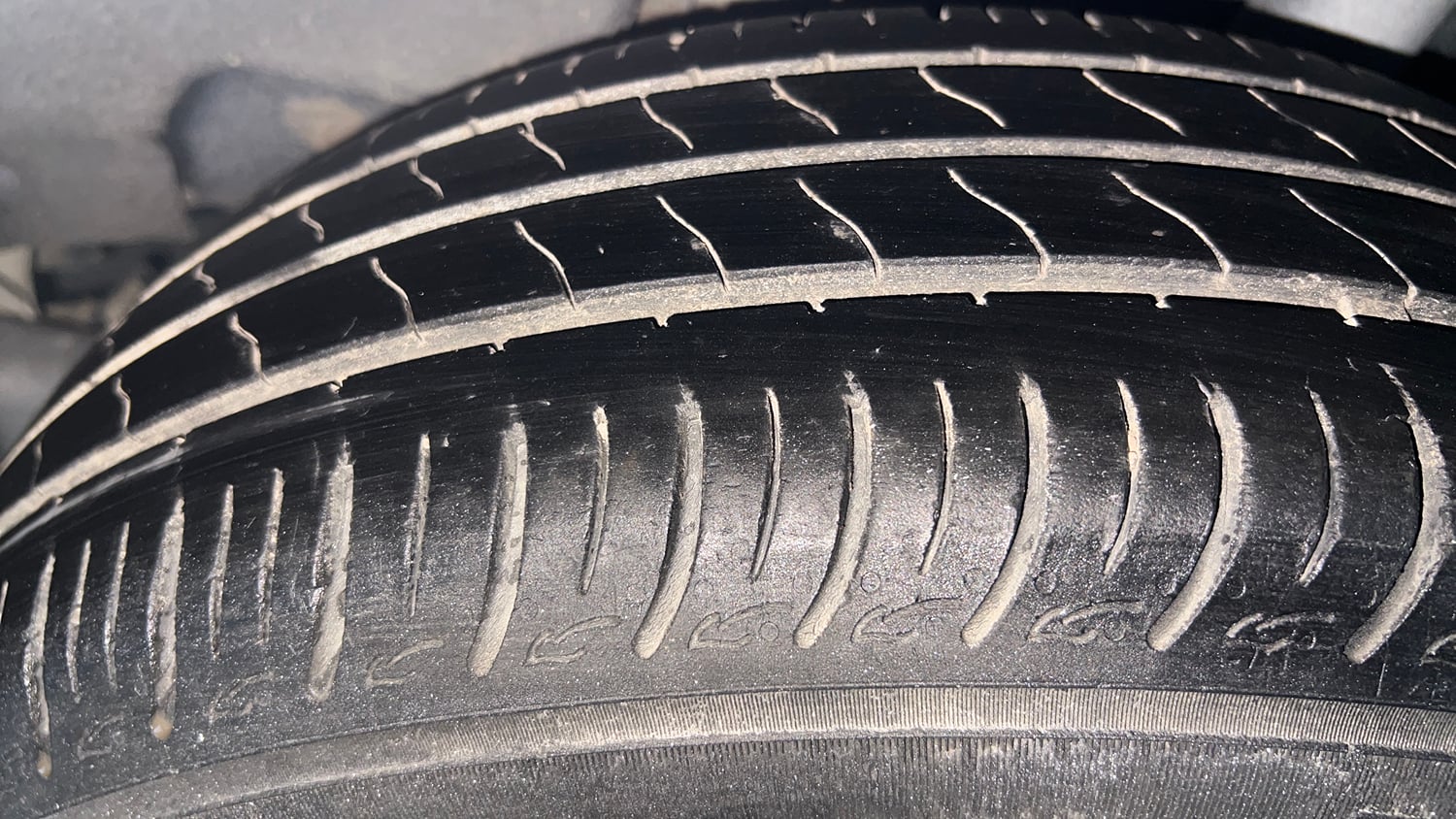 Used 2021 Maruti Suzuki Baleno Delta Petrol Manual tyres LEFT REAR TYRE TREAD VIEW
