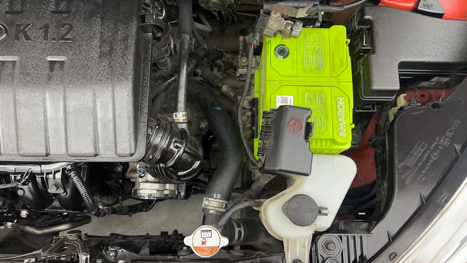 Used 2018 Hyundai Grand i10 Sportz 1.2 Kappa VTVT Petrol Manual engine ENGINE LEFT SIDE VIEW