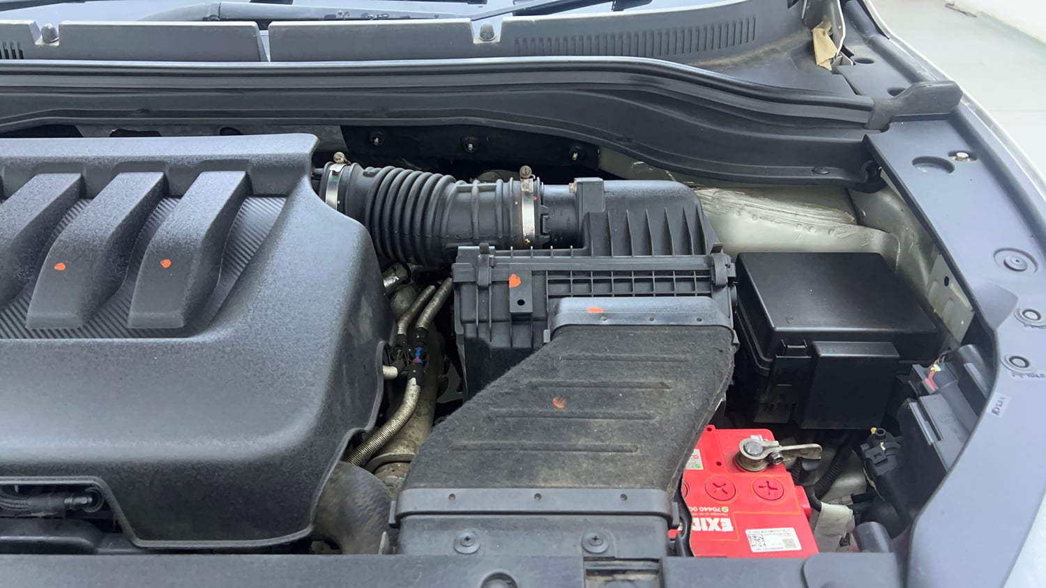 Used 2024 Mahindra XUV700 AX 7 Petrol AT Luxury Pack 7 STR Petrol Automatic engine ENGINE LEFT SIDE VIEW