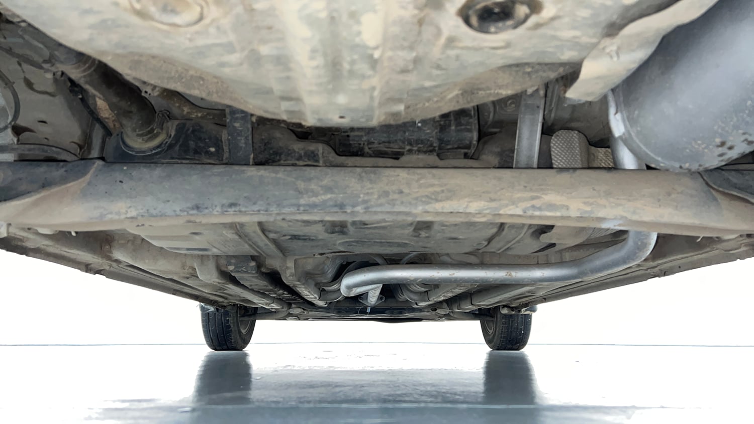 Used 2019 Hyundai Elite i20 Sportz Plus 1.2 Petrol Manual extra REAR UNDERBODY VIEW (TAKEN FROM REAR)