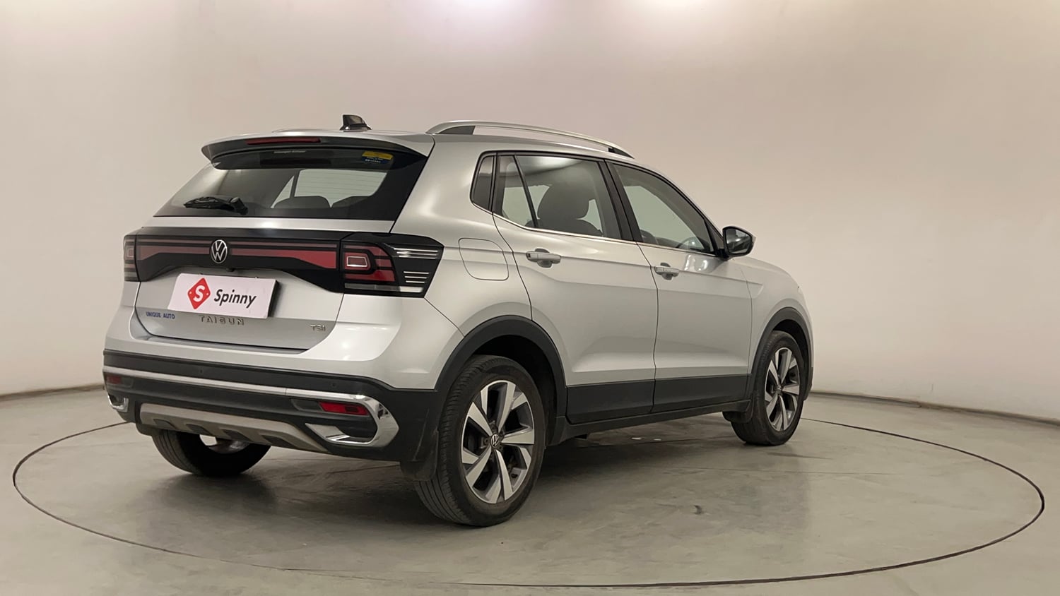 Used 2024 Volkswagen Taigun Topline 1.0 TSI AT Petrol Automatic exterior RIGHT REAR CORNER VIEW