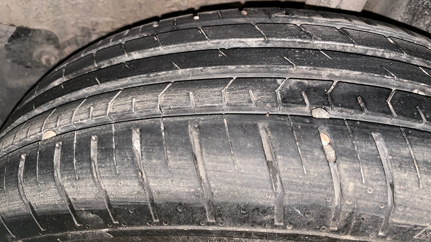 Used 2023 Tata Punch Adventure MT Petrol Manual tyres LEFT REAR TYRE TREAD VIEW